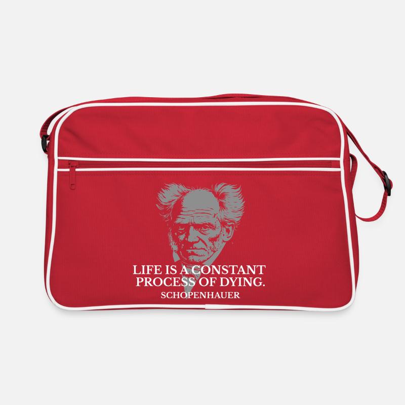 Citation du portrait de Schopenhauer Sac Retro