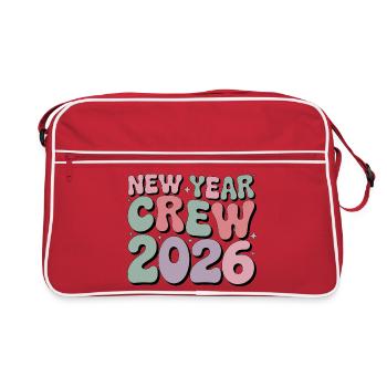 Équipe du Nouvel An 2026 - Sac Retro - rouge/blanc - Devant