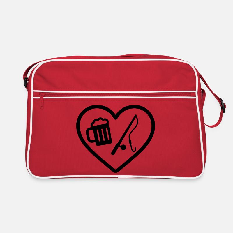 Heart Peach Beer Retro Tasche