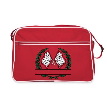 Espace de noms du drapeau Limousin - Sac Retro - rouge/blanc - Devant