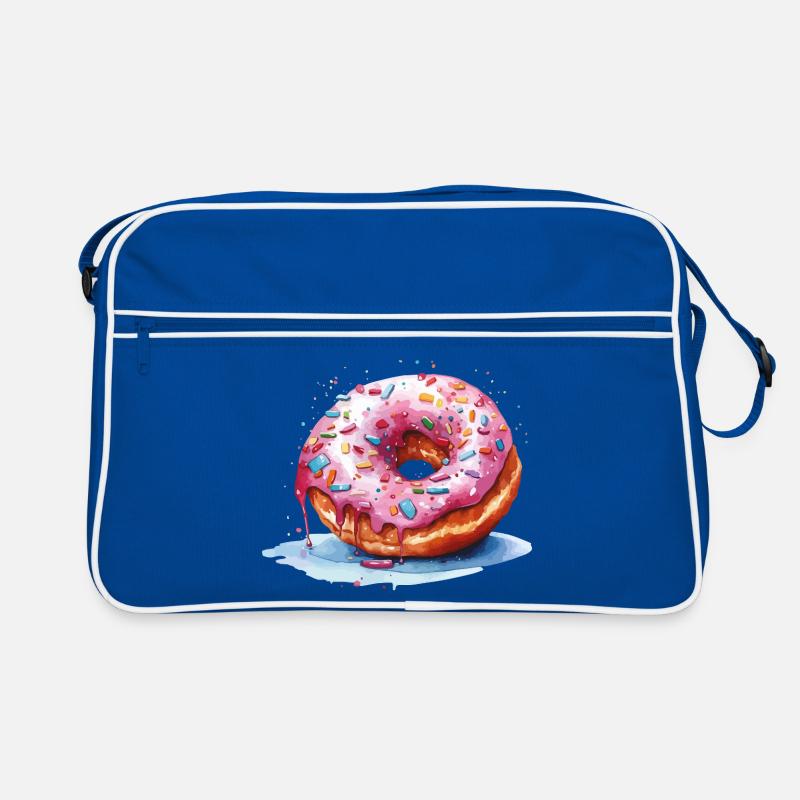 Donut mit Streuseln Retro Tasche