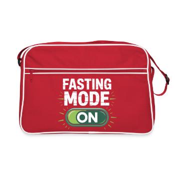 Fastenmodus Einschalten – Design - Retro Tasche - Rot/Weiß - Vorne