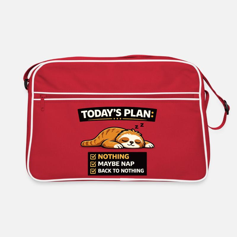 Heuteplan: Katzen-Nickerchen-Checkliste Retro Tasche