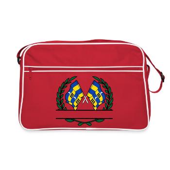Ameland Laurel Custom – Édition Island - Sac Retro - rouge/blanc - Devant