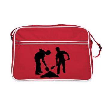 Sand Workers Team – Ground Crew - Retro Bag - red/white - Front