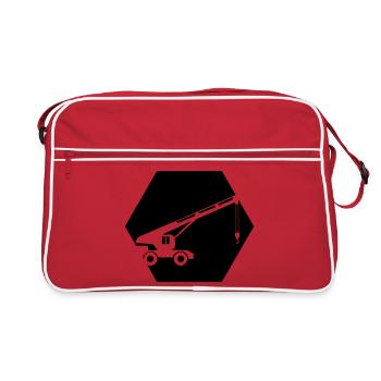 Excavatrice - Sac Retro - rouge/blanc - Devant