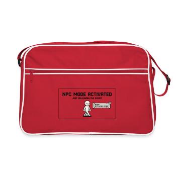 Chemise activée par la mode des PNJ – Mème de jeu - Sac Retro - rouge/blanc - Devant