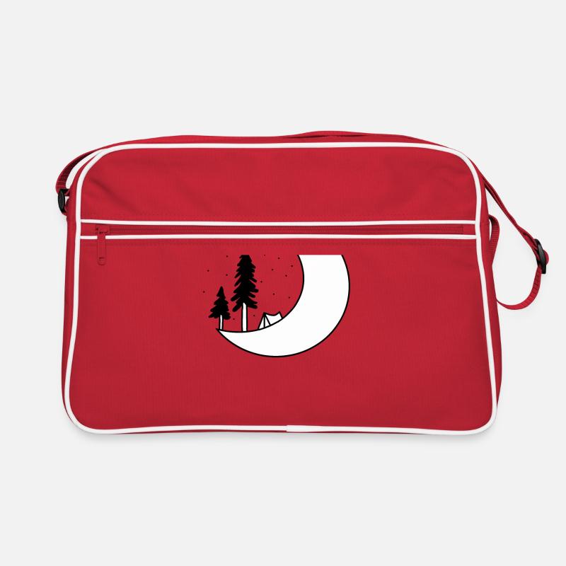 Camping au clair de lune - Sac Retro - rouge/blanc
