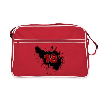 18th birthday - Retro Bag - red/white - Front
