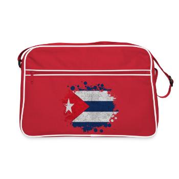 Cuba Taches / Cadeau de La Havane Pavillon Caraïbes - Sac Retro - rouge/blanc - Devant