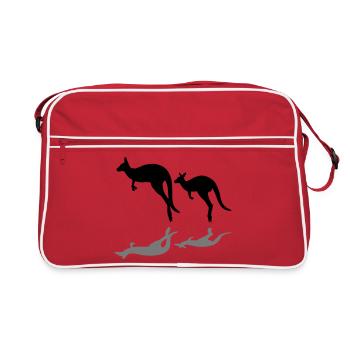 kangourou - Sac Retro - rouge/blanc - Devant