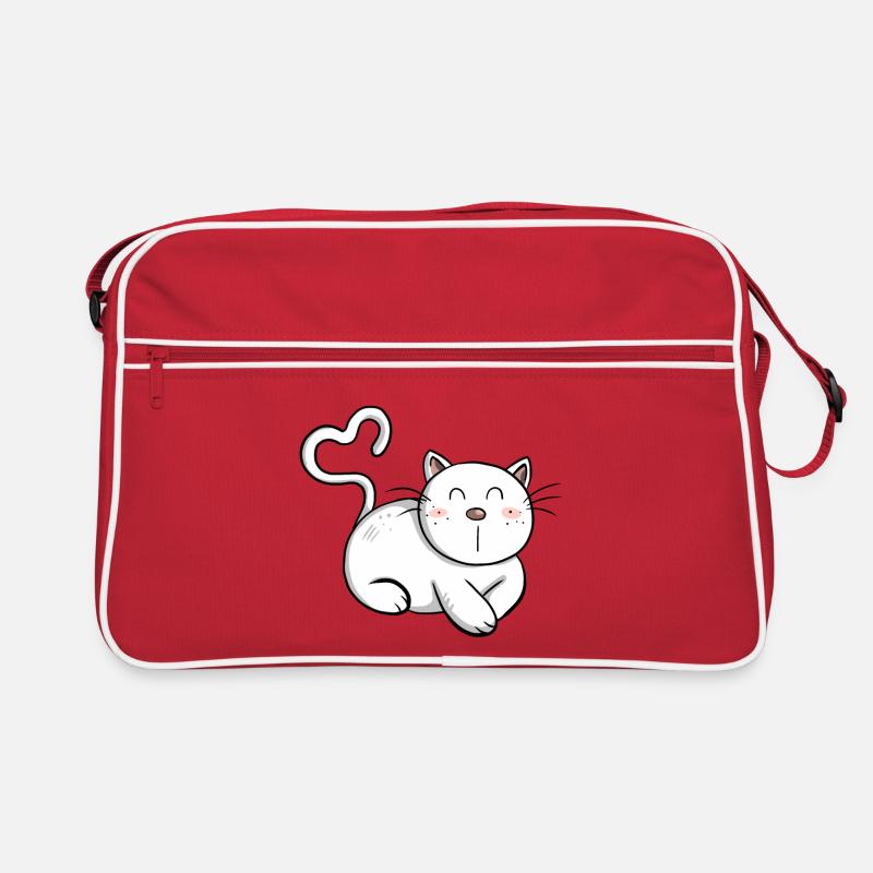 Cat Love I Katzenfreund Geschenk I Katze Comic Retro Tasche