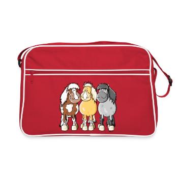 Mignon Poneys Shetland - Sac Retro - rouge/blanc - Devant