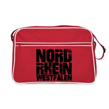 Rhénanie-du-Nord-Westphalie - NRW - Rhénanie-du-Nord-Westphalie - Sac Retro - rouge/blanc - Devant