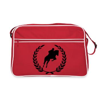 Sport prize laurel wreath showjumper - Retro Bag - red/white - Front