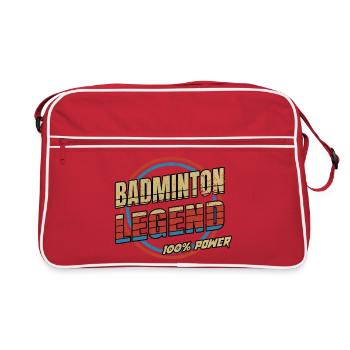 Badminton Legend - Retro Bag - red/white - Front