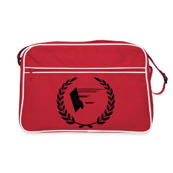 Plastering tools for plasterer - Retro Bag - red/white - Front