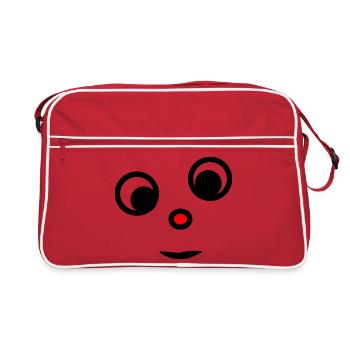 HUMOR. QUOTATION. MESSAGE. RETIREMENT. ANNIVERSARY. - Retro Bag - red/white - Front