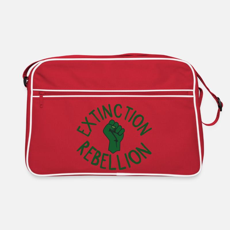 Extinction Rebellion Faust green Retro Bag