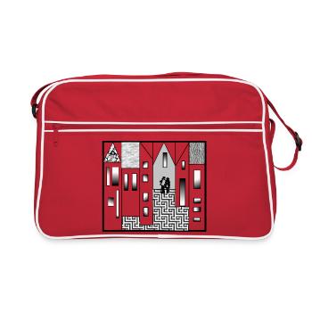 Bourg - Sac Retro - rouge/blanc - Devant