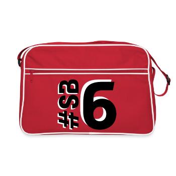 SB6-KARTON - Retro Tasche - Rot/Weiß - Vorne
