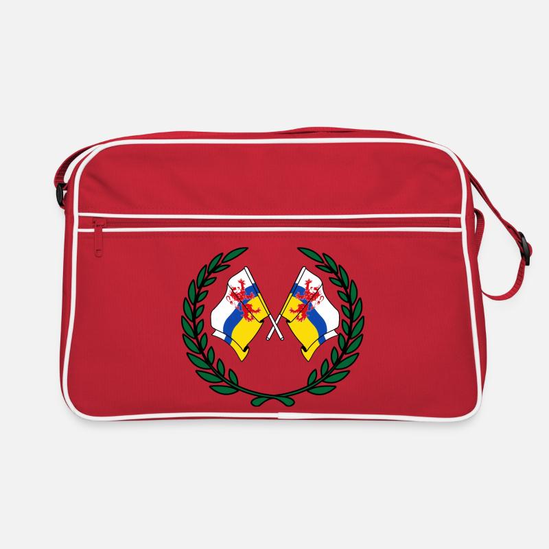 Drapeaux de la province du Limbourg couronne de laurier Sac Retro