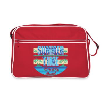 Heure d'été - Sac Retro - rouge/blanc - Devant