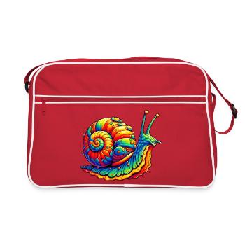 Escargot - Sac Retro - rouge/blanc - Devant