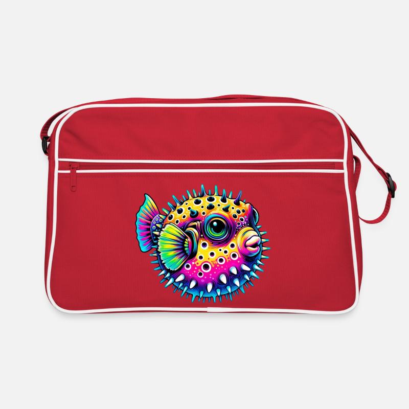 Kugelfisch Retro Tasche