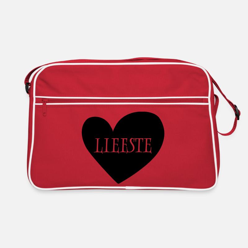 23 Dearest Heart Red Retro Bag