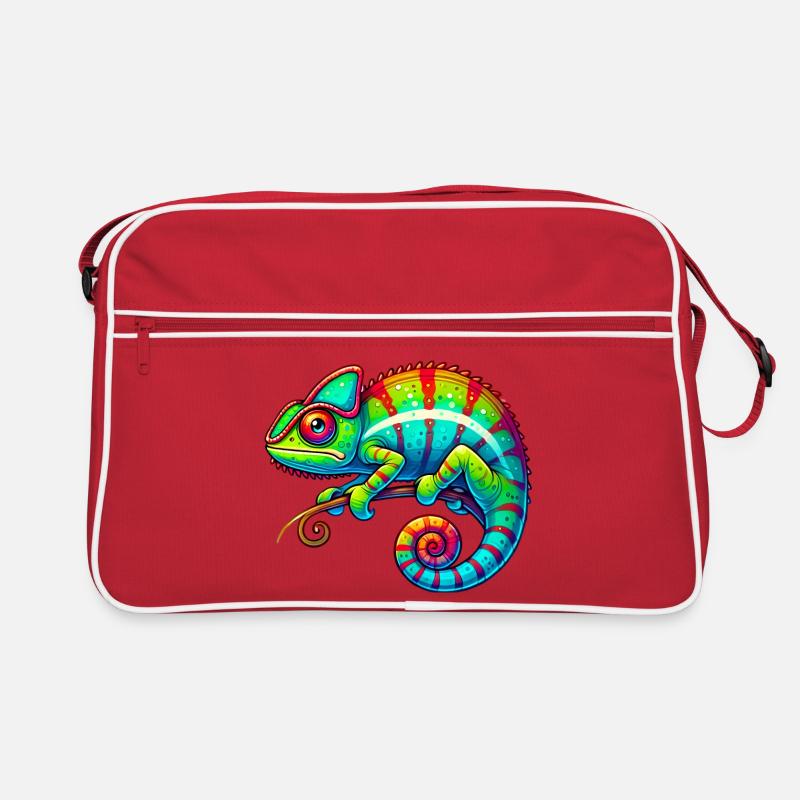 Chamäleon Retro Tasche