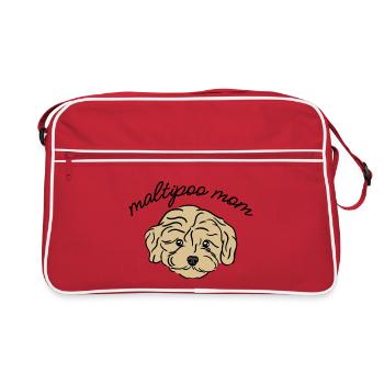 Maman Maltipoo - Sac Retro - rouge/blanc - Devant