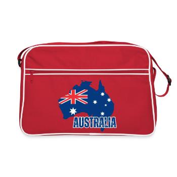 Australian flag, Australian pride - Retro Bag - red/white - Front