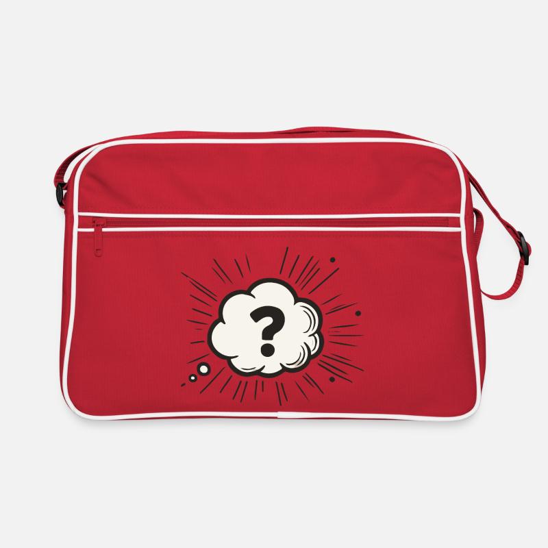 Quest - Retro Tasche - Rot/Weiß