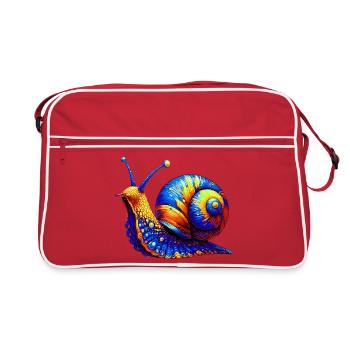 Escargot - Sac Retro - rouge/blanc - Devant