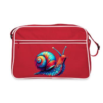 Escargot - Sac Retro - rouge/blanc - Devant