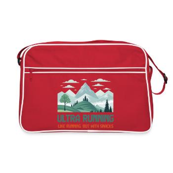 L’ultra running, comme la course à pied mais avec des collations - Sac Retro - rouge/blanc - Devant