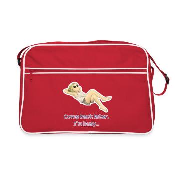 Too busy... - Sac Retro - rouge/blanc - Devant