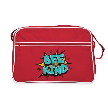 Bee Kind Anti-Bullying Unity Day Kindness B - Retro Bag - red/white - Front