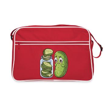 Funny Gift Idea for Woman Who Loves Cooking - Retro Bag - red/white - Front