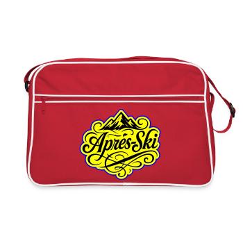 Après-ski Mountains Alps - Retro Bag - red/white - Front