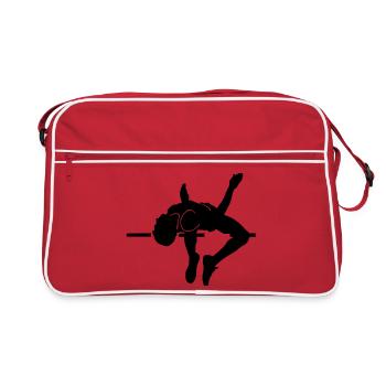 Saut en hauteur - Sac Retro - rouge/blanc - Devant