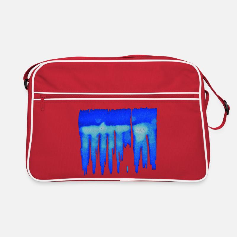 Abstract - Blue Background Retro Bag