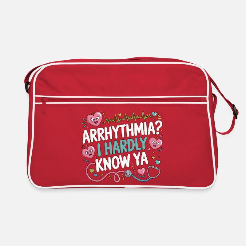 Cardiac Tech Arrhythmia I Hardly Know Ya Echo Tech Retro Tasche