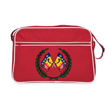 Couronne du Rhône-Alpes - Sac Retro - rouge/blanc - Devant