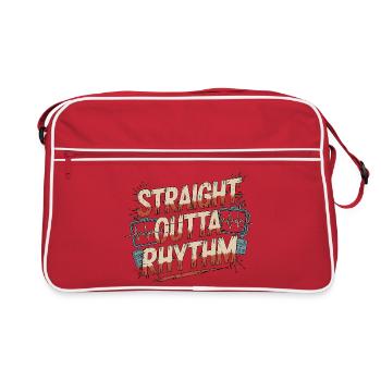Cardiac Tech Straight Outta Rhythm Echo Tech - Retro Tasche - Rot/Weiß - Vorne