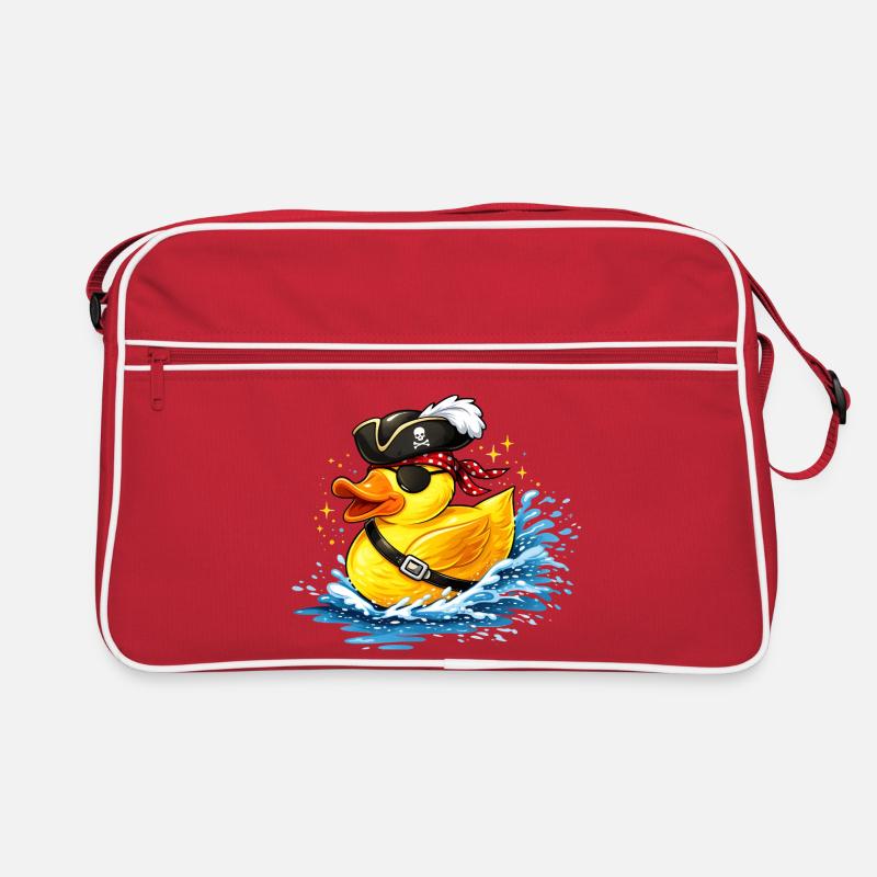 Canard en caoutchouc espiègle au look pirate avec cache-œil Sac Retro