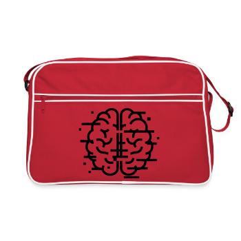 Digital Brain AI Tech - Retro Bag - red/white - Front