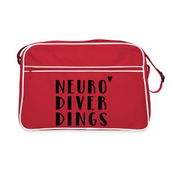 Neurodiverdings - Retro Bag - red/white - Front