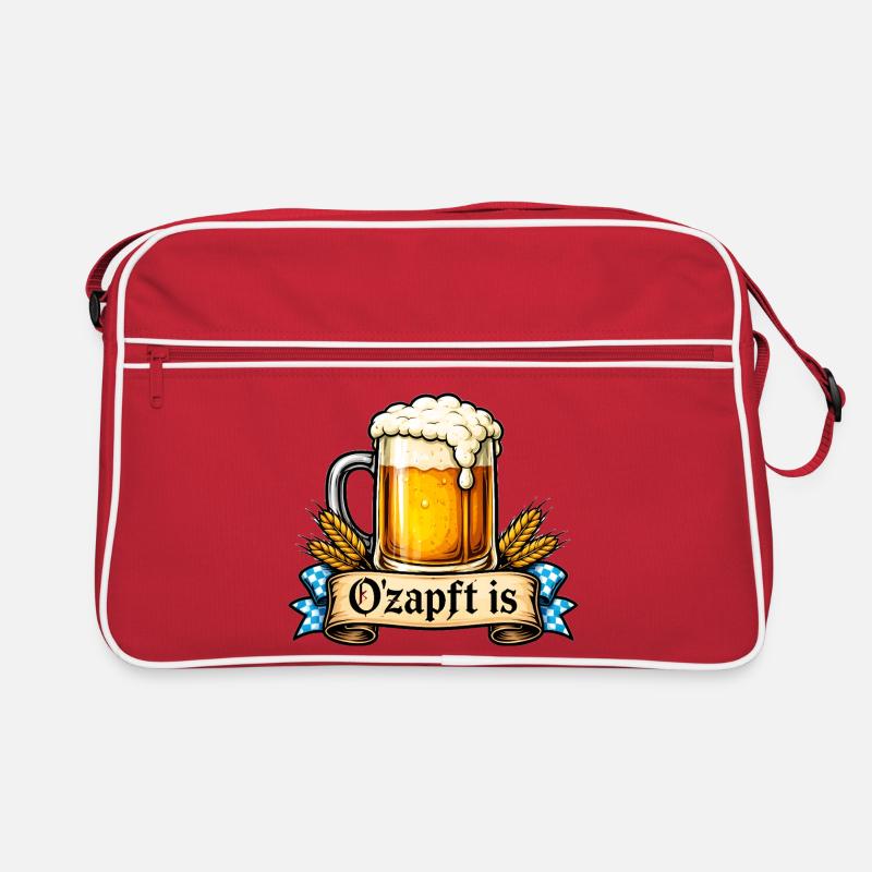 O'zapft is – Bayerischer Spruch Retro Tasche